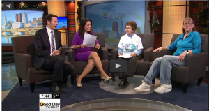 On the set of Good Morning Columbus